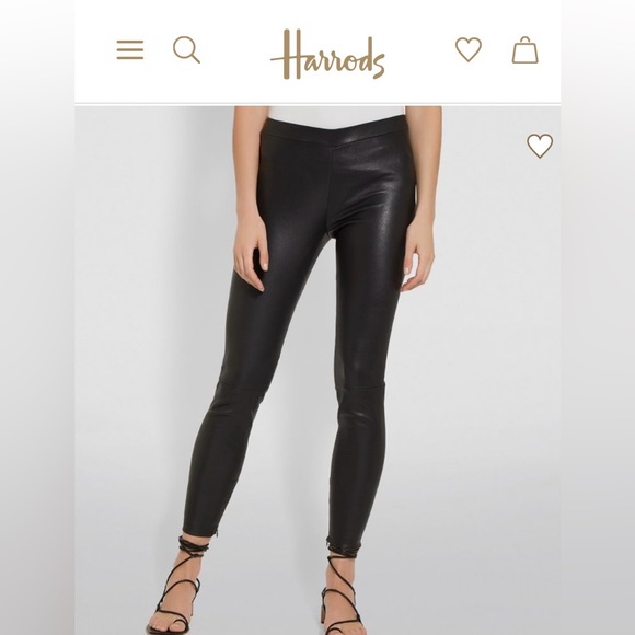 Vince Leather Zip Ankle Leggings - Picture 7 of 9